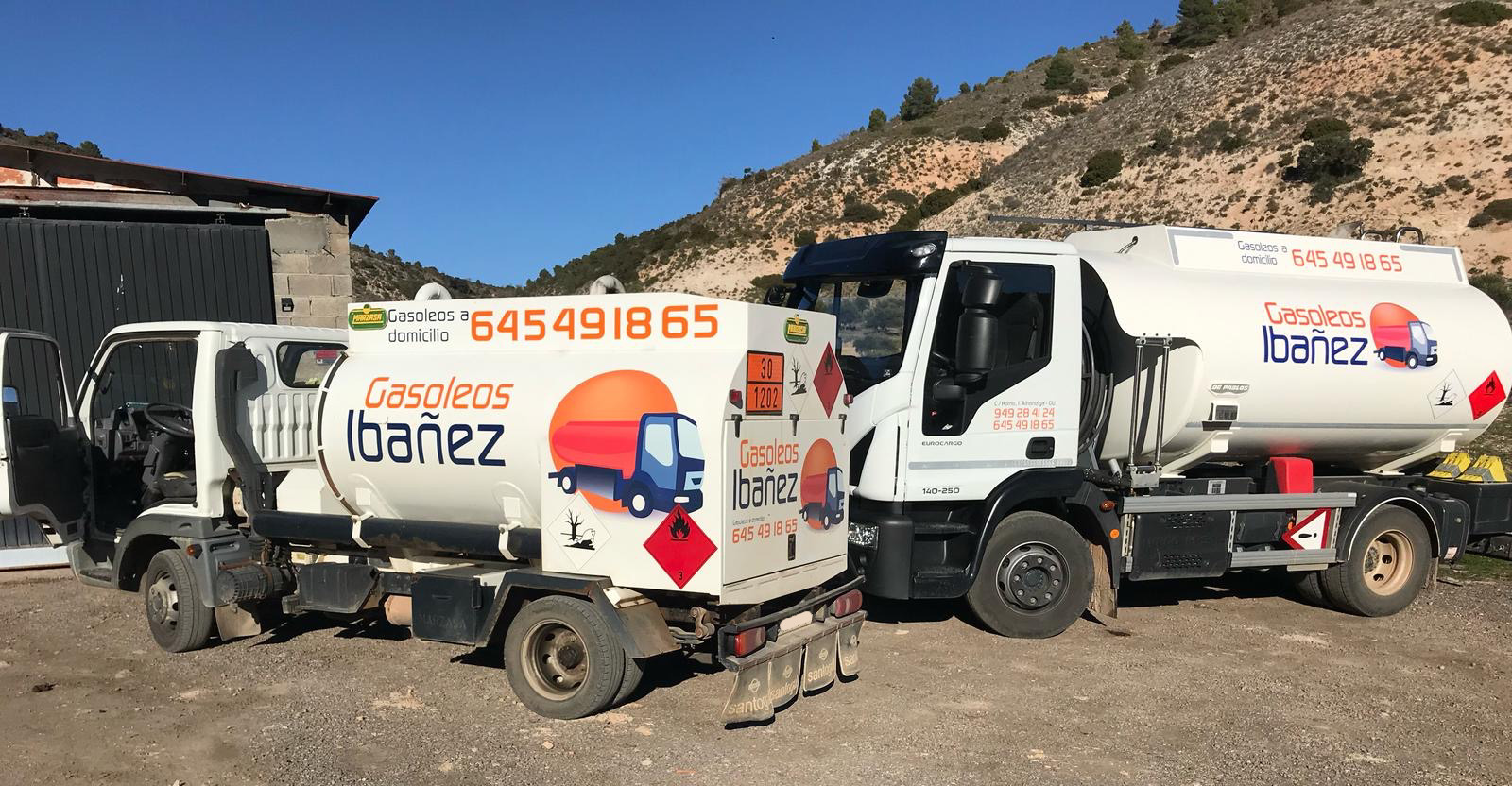 Gasóleos Ibáñez - camiones de reparto de gasoil